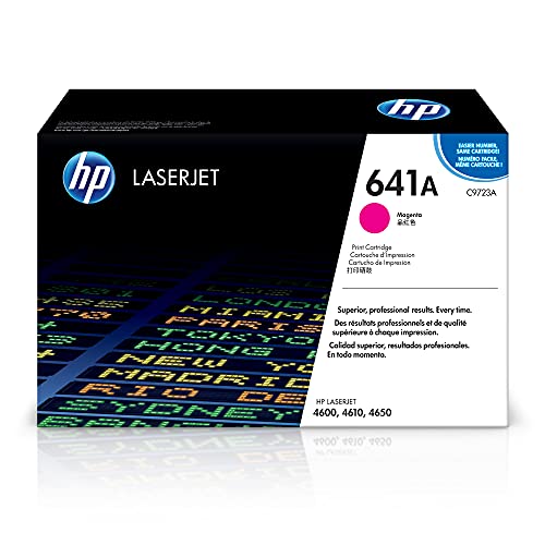 HP Original 641A Magenta Toner Cartridge | Works with Color LaserJet 4600, 4610, 4650 Series | C9723A