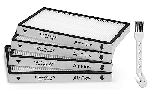 53295 EF-1 HEPA Media Filter for Kenmore 86889, 20-86889, 40324, 53295 Exhaust Air Filter for Upright and Canister Vacuums Cleaner, For Panasonic Part MC-V199H