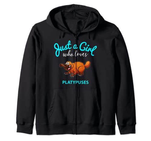 Platypus Shirt for Girls | Children's Platypus Zip Hoodie