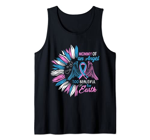 Mommy Of Angel Too Beautiful For Earth Pregnancy Infant Loss Tank Top