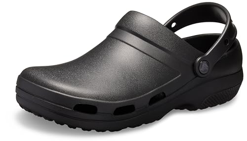 Crocs unisex adult Specialist Ii Clog, Black, 10 Women 8 Men US