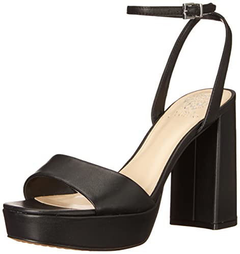 Vince Camuto Women's Footwear Women's Pendry Platform Heel Sandal Heeled, Black, 7