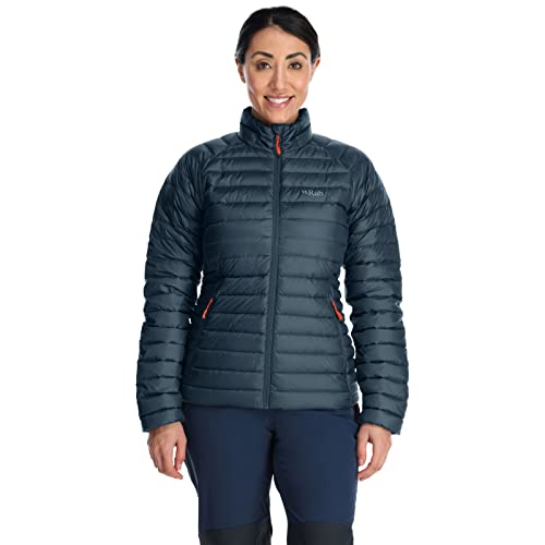 RAB Women's Microlight Down Jacket for Hiking, Climbing, & Skiing - Orion Blue - Small