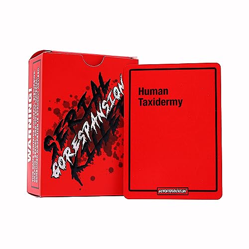 SERIAL KILLER - GORESPANSION -Hilariously Dark Card Game for Adults with Murderous Thoughts Sometimes - Expansion Pack – Murder Mystery - Fun and Easy to Play – Original Halloween Party Horror Games