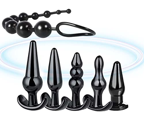 Waterproof Slicone Plug Gift Toy 6pcs Portable Butt Kit Anales Adult Toys Plug Relaxing Tool for Men Women Sunglasses.P1UG115