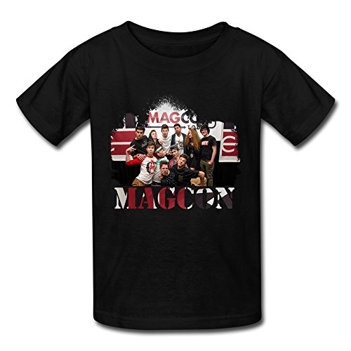 Girls Magcon Boys MC Members Poster Short Sleeve Tshirt Size L Black