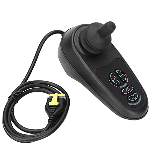 Oreilet Wheelchair Joystick Control, Wheel Chair Joystick Controller Fit for PG VR2 D51427, 4 Keys Electric Mobility Wheelchairs Joystick Controller, for Power Wheelchairs Replacement Part Accessory