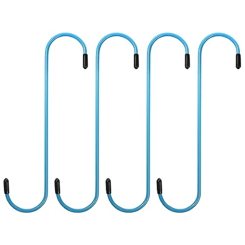 RACOONA 4PCS Caliper Hanger,Brake Caliper Hanger,Car Accessories Brake Caliper Hooks with Rubber Tips,Durable Brake Caliper Hangers Hooks,Automotive Tool for Braking,Bearing (Blue)