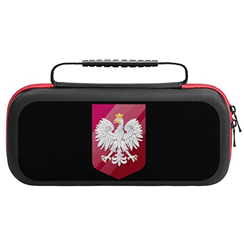 Coat of Arms of Poland Carrying Case for Switch Lite Portable Travel Storage Bag for Accessories Games