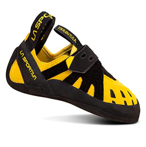 La Sportiva Tarantula Kids Rock Climbing Shoes, Yellow/Black, 11