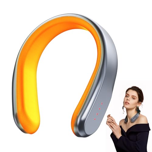 Smiling Shark Neck Warmer, Rechargeable Neck & Hand Warmer Professional Adjustable 4 Set Temperatures(45℃-60℃) Perfect For Outdoor Indoor Adults Childs Elders Camping Sports Fishing, Neck-Hand-Warmer