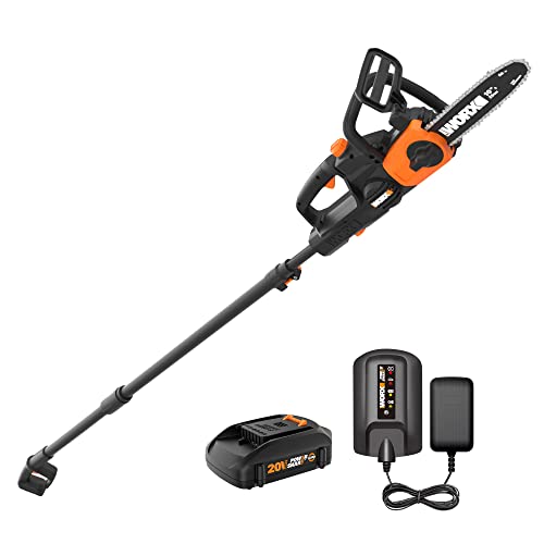 Worx WG323 20V Power Share 10' Cordless Pole/Chain Saw with Auto-Tension (Battery & Charger Included)