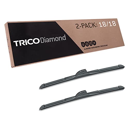 TRICO Diamond 18 Inch pack of 2 High Performance Automotive Replacement Windshield Wiper Blades For My Car (25-1818), Easy DIY Install & Superior Road Visibility