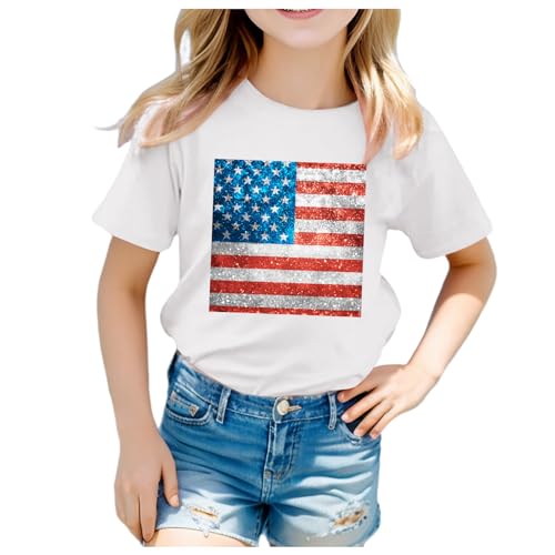 Junsyuffk Toddler Boy Easter Shirt Kids Fourth of July Shirts Short Sleeve Stars Stripes Graphic T-Shirts Summer Causal Independence Day Tee Tops Boy Mom Shirt, 4-5T