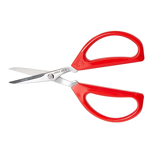 Joyce Chen Original Unlimited Kitchen Scissors All Purpose Kitchen Shears With Comfortable Handles, Red