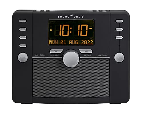 Sound Oasis Deluxe Bluetooth Sleep Tinnitus Sound Machine, World’s Best White Noise Machine for Better Sleep, Tinnitus Management, Clock Radio 288 Sounds