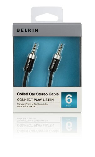 Belkin Coiled Car Stereo Cable for iPod/iPhone