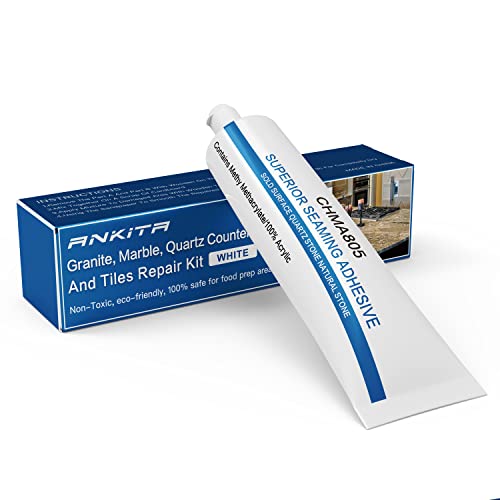 Quartz Countertop Repair Kit(White), Marble and Granite Repair to Fix Nicks, Chips, or Scratches on Granite, Marble Porcelain, Corian, Travertine, Quartz and Other Natural Stone and Acrylic Surfaces.