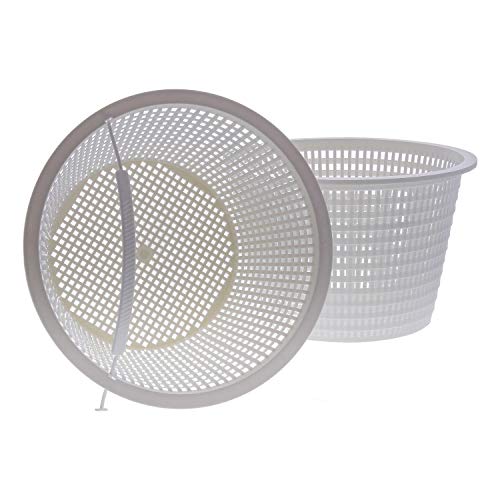 U.S. Pool Supply Swimming Pool Plastic Skimmer Replacement Basket (Set of 2) - Remove Leaves and Debris - 8' Top, 5.5' Bottom, 5' Deep - Not Weighted