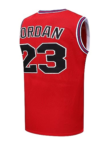 Basketball Jersey for Men Space Movie Jerseys 90s Halloween Hip Hop Party Clothing Sports Shirts (as1, Alpha, x_l, Regular, Regular, Red)