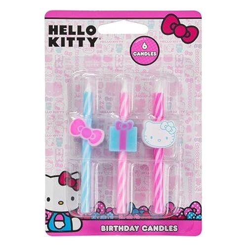 Hello Kitty Birthday Cake Candles Decoration Party
