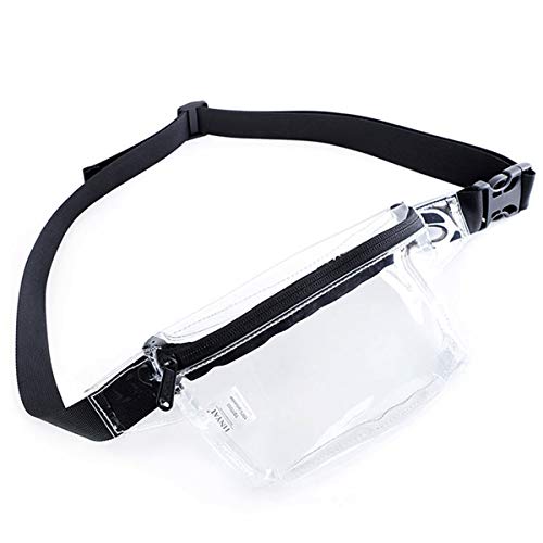 Small Clear Fanny Pack Stadium Approved for Women,TINYAT Clear Belt Bag for Waterproof Mini Waist Pack for Concerts, Sports