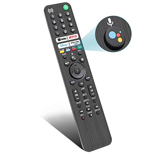 for Sony TV Remote Replacement, for Sony TVs and Bravia TVs with Voice Command. for All 2019-2023 Sony XR/XBR/KD Series 4K LED OLED Google/Android Smart TVs. 1-Year Full Warranty.