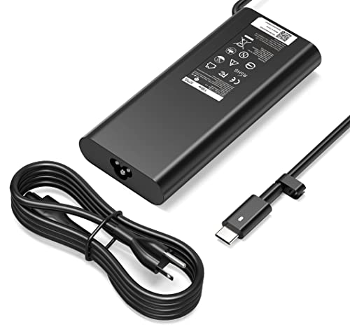 Replacement Dell 130W Laptop Charger USB C Type C AC Adapter for Dell Precision 5530 2in1 5550 5750 3560 3550 XPS 15 9500 17 9700 Latitude 7410 5510 9410 9510 DA130PM170 HA130PM170 Power Supply Cord