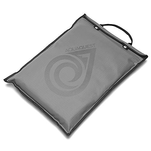AquaQuest Storm Laptop Sleeve - 100% Waterproof, Lightweight, Durable, Padded Case - Protective Computer Pouch Cover Bag - 17' Grey