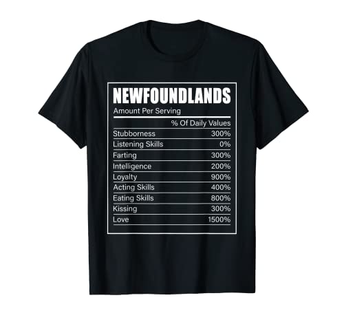 Newfoundland Dog Lover Newfoundland Facts Newfoundland T-Shirt