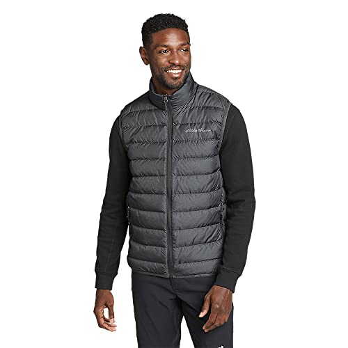 Eddie Bauer Men's Cirruslite Down Vest, Dk Smoke Htr Recycled, Large