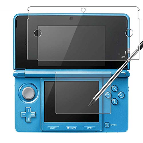 [4 Pack] Synvy Screen Protector Film, compatible with Nintendo 3DS Guard Sticker [ Not Tempered Glass Protectors ]