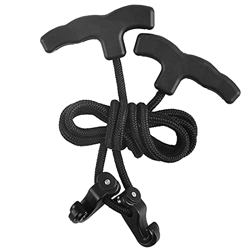 Archerest Crossbow Drawstring - Double Handle Crossbow Drawstring Booster Clip Rope Tool Archery Bow Hunting Tools Accessories