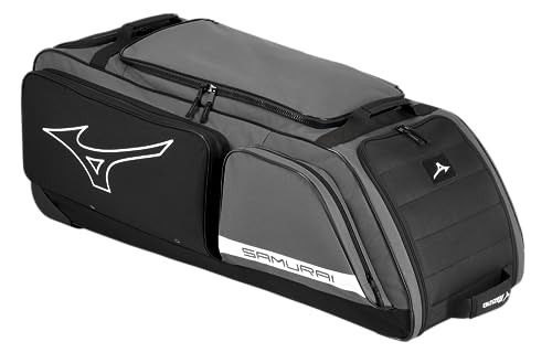 Mizuno Samurai Wheel Bag 24, Charcoal-Black, NO Size (0000)