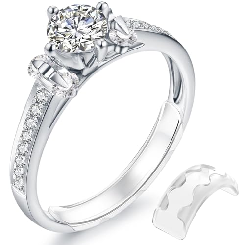 Eiito Ring Sizers for Loose Rings, Invisible Ring Size Adjuster, Ring Guards for Loose Rings Fit Most Thin Wide Rings. Insert Clip-Type Ring Spacer Ring Adjuster for Loose Rings Women and Men