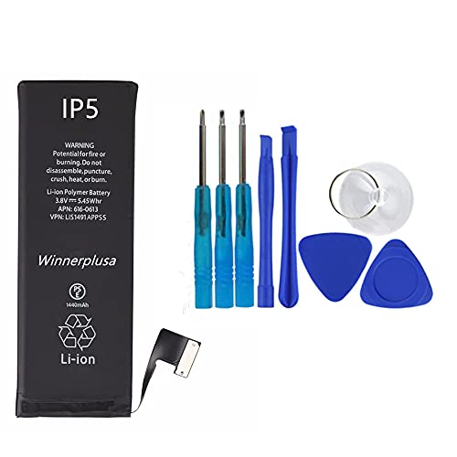 Winnerplusa Battery Compatible for iPhone 5 kit
