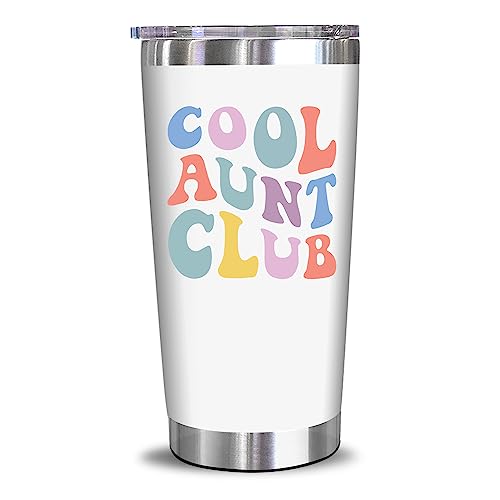 Christmas Gifts For Aunt From Niece, Nephew - Cool Gifts For Aunt, New Aunt, Auntie, Sister - Aunt Birthday Gift, Aunt Announcement, Promoted To Aunt, Best Aunt Ever - 20 Oz Tumbler