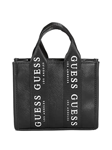 GUESS Logo-Tape Mini Tote Crossbody