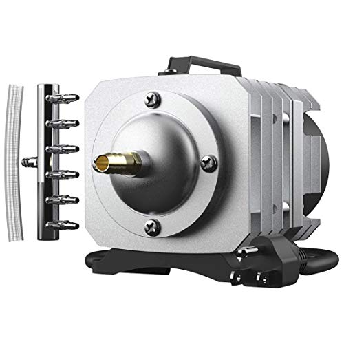 VIVOHOME Electromagnetic Commercial Air Pump, 20W 317GPH 6 Outlets for Aquariums, Fish Tank and Hydroponic Systems