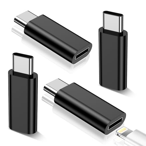 xiwxi 4 Pack Lightning to USB C Adapter for iPhone 15/15Pro/15 Pro Max/Plus,Samsung S24 S23,iPad Air,Nintendo Switch,Fast Charging&Data Transfer,Type C Charger Connector Cable,for iPhone 15 Charger