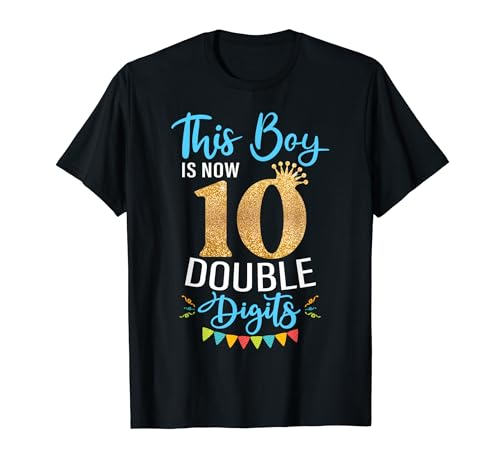 This boy is now 10 two-digit birthday child 10 years T-Shirt