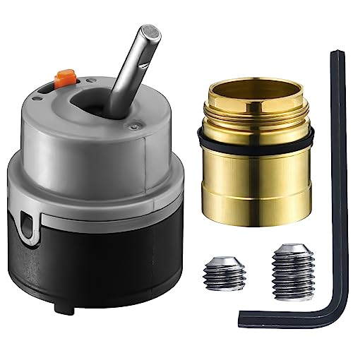 RP50587 Cartridge Compatible with Delta Single Handle Kitchen and Lavatory Faucets, Works with DIAMOND Seal Technology Models Featuring a 36 mm Motion Cartridge, RP51503 Bonnet Nut