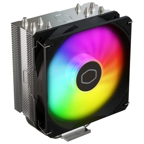 Cooler Master Hyper 212 Spectrum V3 ARGB CPU Air Cooler, 120mm PWM Fan, 4 Copper Heat Pipes, 152mm Tall, AMD Ryzen AM5/AM4, Intel LGA 1851/1700/1200 Brackets