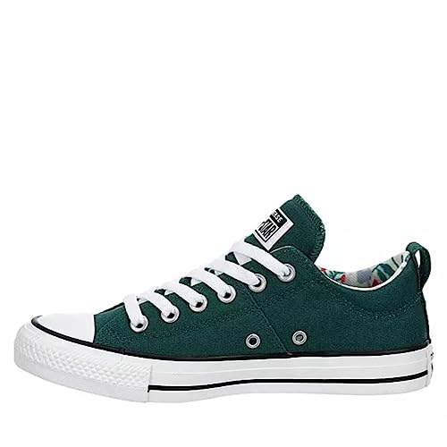 Converse Unisex Chuck Taylor All Star Madison Ox Canvas Sneaker - Lace up Closure Style - Dragon Scale/Dark Green 7