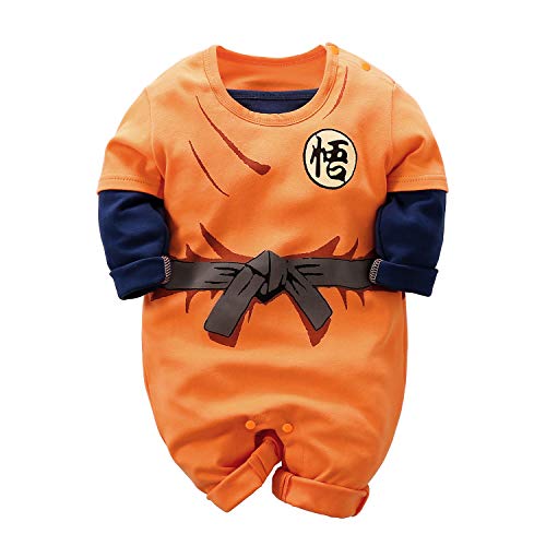 IURNXB Baby Boy Girl Modeling Jumpsuit Long Sleeve Cute Rompers Newborn Cosplay Tights Orange