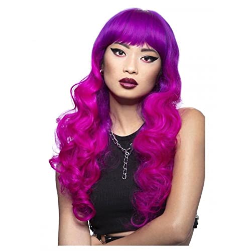 Smiffys Womens Siren Costume Wig, Pink