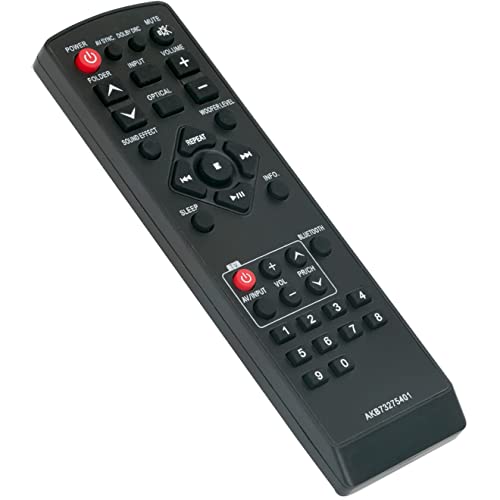 AKB73275401 Replace Remote Control fit for LG Soundbar Sound Bar Speaker System SHS36-D LSB316 HLS36W HLS36W-NB NB3510A SHS36D HLS36WNB