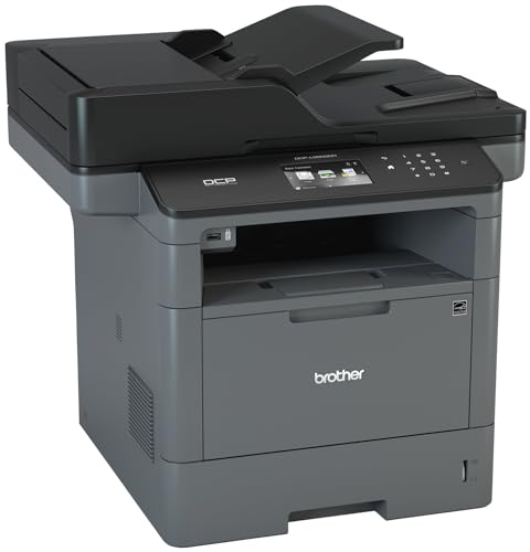 Brother Monochrome Laser Printer, Multifunction Printer and Copier, DCP-L5600DN, Flexible Network Connectivity, Duplex Printing, Mobile Printing, Replenishment Ready, Black, 19.1' x 19.5' x 16.8'