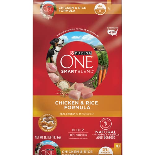 Purina ONE Chicken and Rice Formula Dry Dog Food - 31.1 lb. Bag