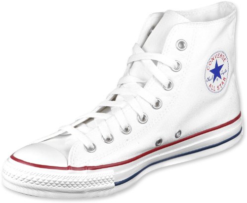 Converse Chuck Taylor All Star Canvas High Top,Optical White, 9 Women/7 Men